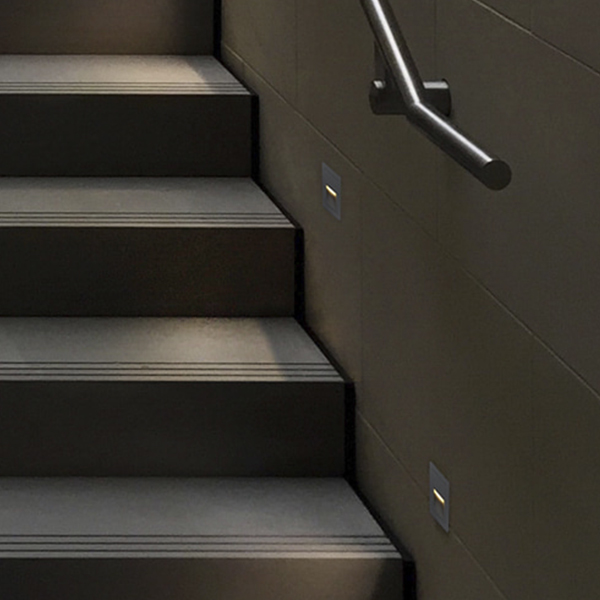 TN 사각 계단 매립등 LED 3W 화이트 블랙 그레이휴빛LED조명 공식쇼핑몰