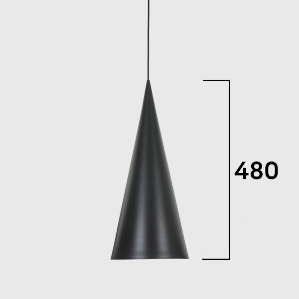 LED 펜던트 란지 1등 블랙 200*H480 카페 매장조명휴빛LED조명 공식쇼핑몰