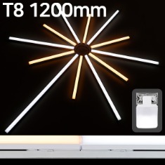 LED T8 에코라인 1200 레일조명 주광색 전구색 주백색휴빛LED조명 공식쇼핑몰